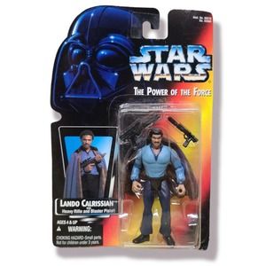 NIB STAR WARS Power of the Force Lando Calrissian action figure RED Card